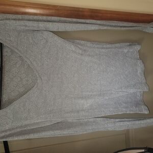 Express Silver Long Sleeve Tee